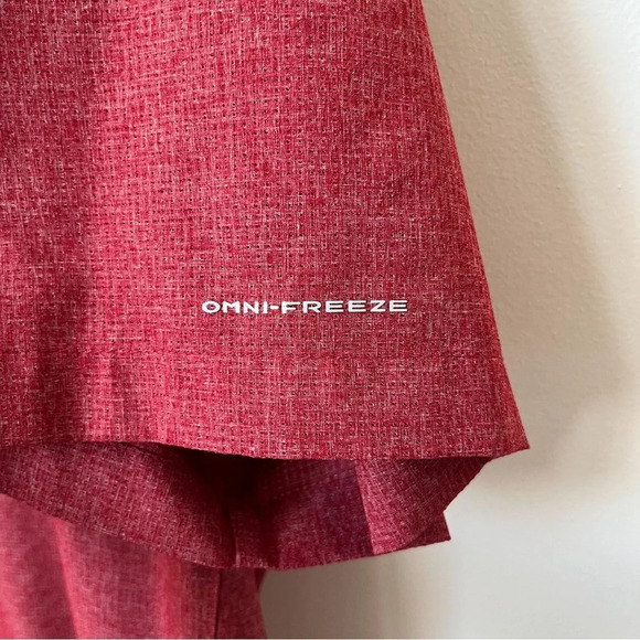 Columbia Omni Freeze Zero Titanium Vented Shirt Red XL or XXL Outdoor Cooling - Picture 5 of 12
